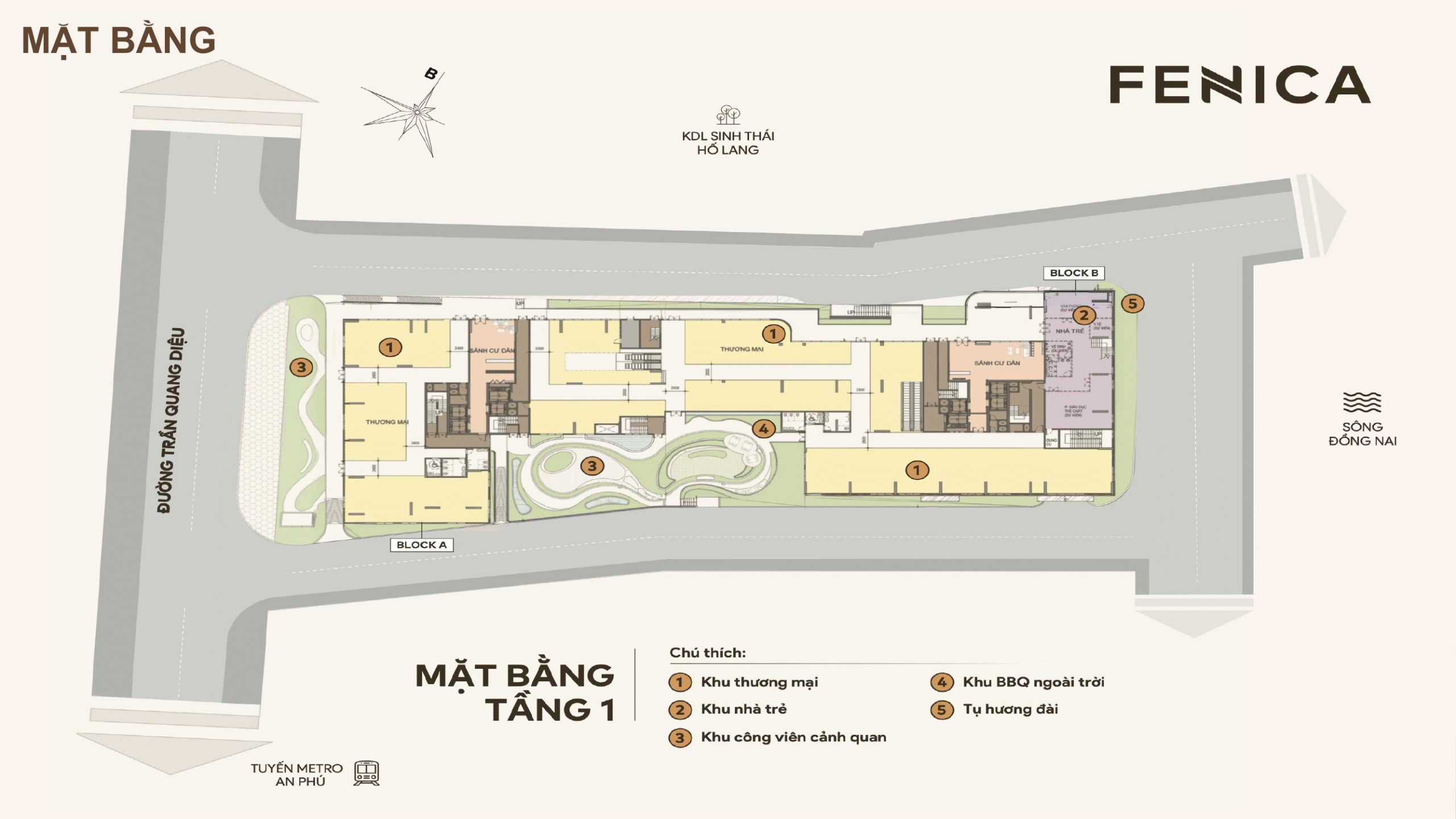 Mặt bằng căn hộ dự án Fenica 
