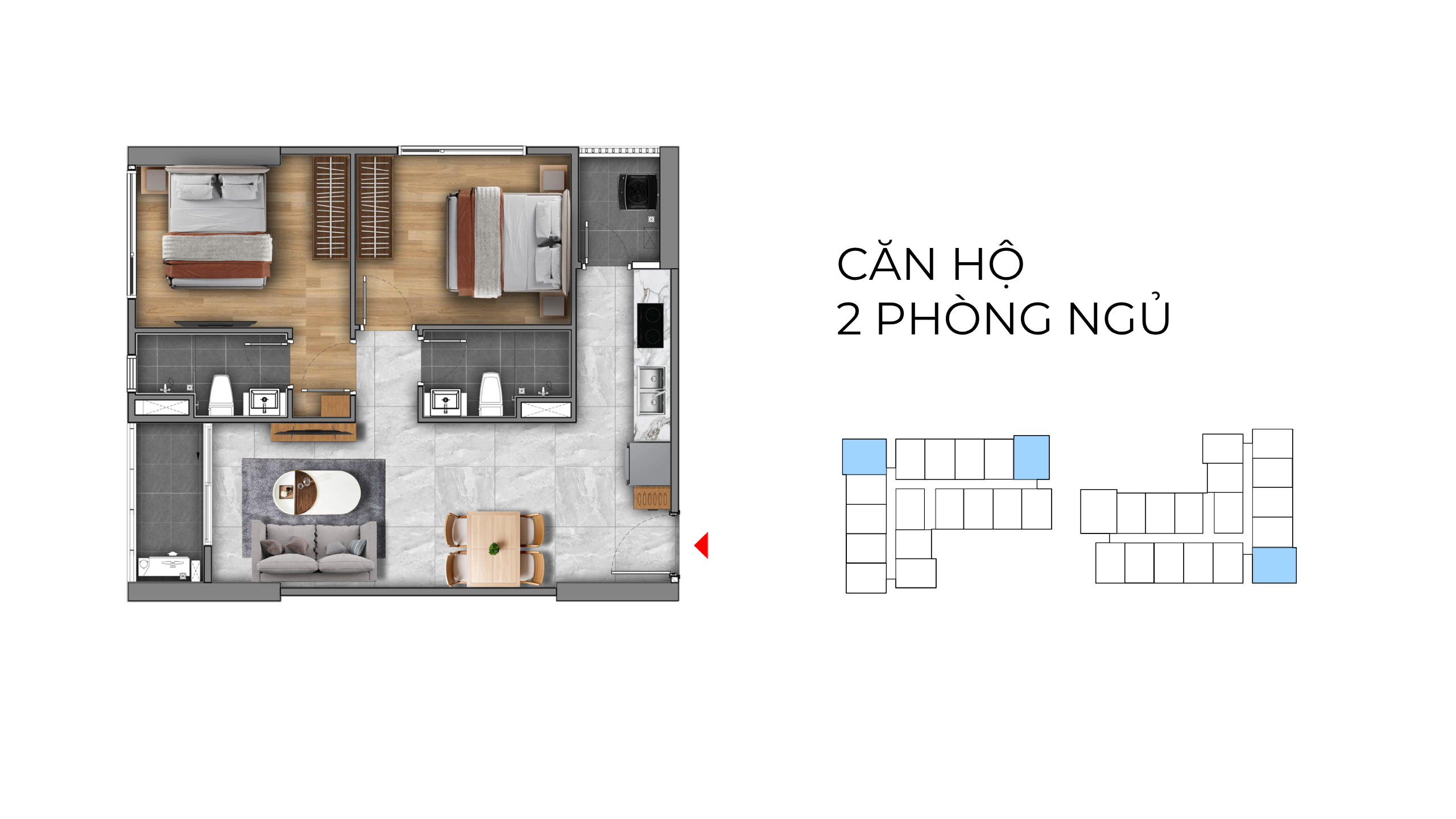 Mặt bằng căn hộ dự án Fenica